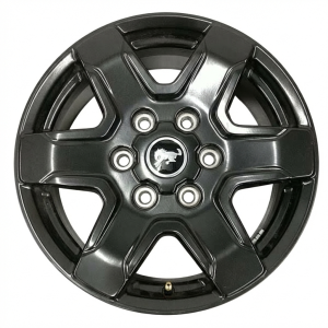 2021-2025 Ford Bronco Black 17x7.5 6-Spoke Aluminum Wheel (New OEM)
