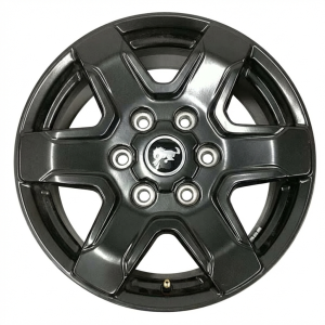 2021-2025 Ford Bronco Black 17x7.5 6-Spoke Aluminum Wheel (New OEM)