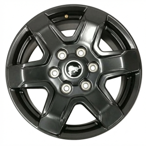 2021-2025 Ford Bronco Black 17x7.5 6-Spoke Aluminum Wheel (New OEM)