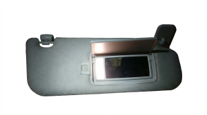 2017-2020 Jaguar F-Pace Gray Sun Visor with Illuminated Vanity Mirror - Right (Passenger) (Used OEM)