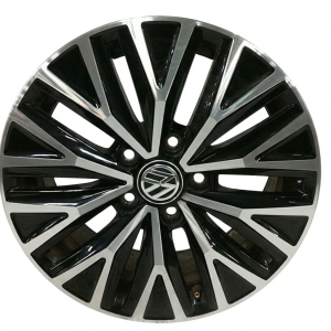 2018-2019 Volkswagen Golf Black 16x6.5 Machined Black Alloy Wheel (Used OEM)