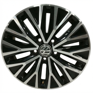 2018-2019 Volkswagen Golf Black 16x6.5 Machined Black Alloy Wheel (Used OEM)
