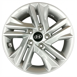 2019-2020 Hyundai Elantra Silver 16x6.5 5-Split Spoke Silver Painted Alloy Wheel (Used OEM)