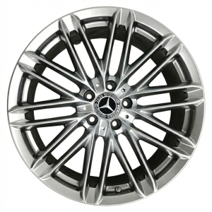 2021-2025 Mercedes-Benz S500 Silver 19x8.5 Hyper Smoked Alloy Wheel (New OEM)