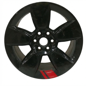 2017-2020 GMC Canyon Black 18x8.5 Black Alloy Wheel with Red Stripe (Used OEM)