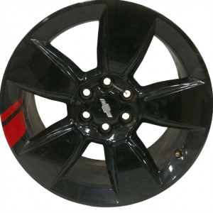 2017-2020 GMC Canyon Black 18x8.5 Black Alloy Wheel with Red Stripe (Used OEM)