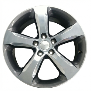 2021-2025 Jeep Grand Cherokee L Black Polished Charcoal Alloy Wheel (Used OEM)