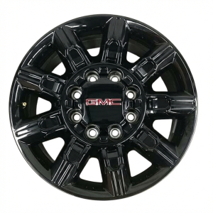 2024-2025 GMC Sierra 2500 HD Black 20x8.5 9-Spoke Gloss Black Alloy Wheel (New OEM)