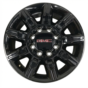 2024-2025 GMC Sierra 2500 HD Black 20x8.5 9-Spoke Gloss Black Alloy Wheel (New OEM)