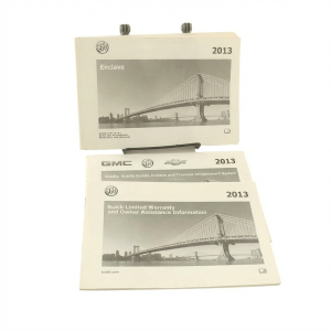 2013 Buick Enclave Owners Manual with Storage Cover (Used OEM)