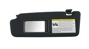2013-2016 Audi A4 Black Sun Visor with Illuminated Vanity Mirror - Left (Driver) (Used OEM)