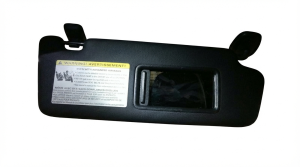 2013-2016 Audi A4 Black Illuminated Vanity Mirror Sun Visor - Right (Passenger) (Used OEM)