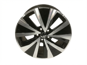 2022-2025 Volkswagen Taos Black 18x7 Multi-Spoke Machined Black Alloy Wheel (Used OEM)