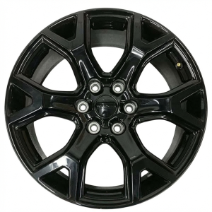 2023-2025 Jeep Wagoneer Black 20x9 6 Y-Spoke Gloss Black Alloy Wheel (New OEM)