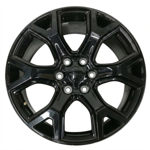 2023-2025 Jeep Wagoneer Black 20x9 6 Y-Spoke Gloss Black Alloy Wheel (New OEM)