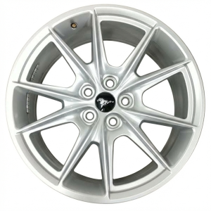2024-2025 Ford Mustang Silver 19x8.5 10-Spoke Silver Alloy Wheel (New OEM)