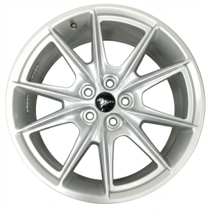 2024-2025 Ford Mustang Silver 19x8.5 10-Spoke Silver Alloy Wheel (New OEM)