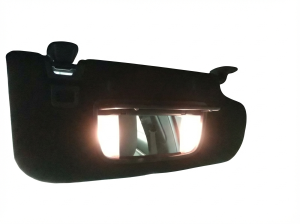 2017-2020 Lincoln Continental Black Illuminated Sun Visor - Right (Passenger) (Used OEM)