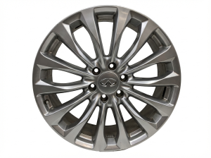 2014-2018 INFINITI QX56 Silver 22x8 14-Spoke Bright Silver Alloy Wheel (Used OEM)