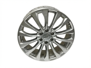 2014-2018 INFINITI QX56 Silver 22x8 14-Spoke Bright Silver Alloy Wheel (Used OEM)
