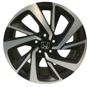 2019-2022 Honda HR-V Black 18-Inch 5 Double-Spoke Machined Dark Gray Alloy Wheel (Used OEM)