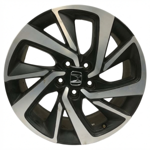 2019-2022 Honda HR-V Black 18-Inch 5 Double-Spoke Machined Dark Gray Alloy Wheel (Used OEM)