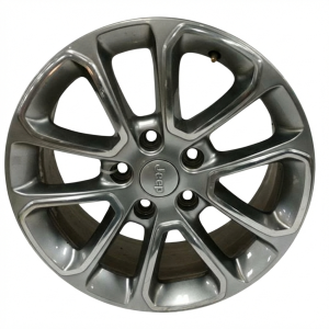 2014-2016 Jeep Grand Cherokee 18x8 Polished Smoked Hyper Alloy Wheel (Used OEM)