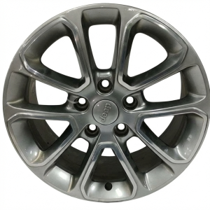 2014-2016 Jeep Grand Cherokee 18x8 Polished Smoked Hyper Alloy Wheel (Used OEM)