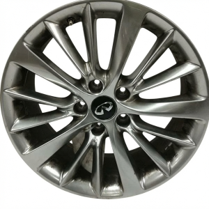 2018-2024 INFINITI Q50 18x7.5 15 V-Spoke Smoked Hyper Silver Alloy Wheel (Used OEM)