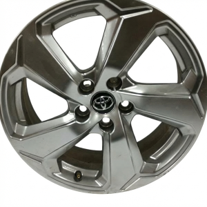 2019-2022 Toyota RAV4 Chrome 18x7 5-Spoke Smoked Hyper Alloy Wheel (Used OEM)