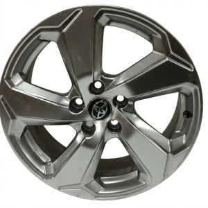 2019-2022 Toyota RAV4 Chrome 18x7 5-Spoke Smoked Hyper Alloy Wheel (Used OEM)