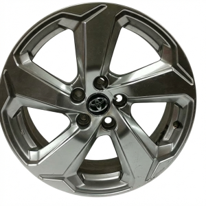 2019-2022 Toyota RAV4 Chrome 18x7 5-Spoke Smoked Hyper Alloy Wheel (Used OEM)