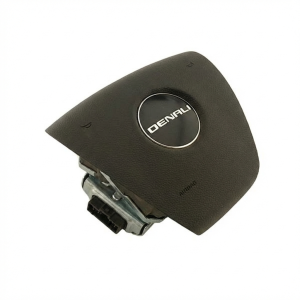 2011-2012 GMC Yukon Black Steering Wheel Air Bag - Left (Driver) (Used OEM)