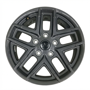 2024-2026 Jeep Wrangler Black 17x7.5 Double Spoke Charcoal Alloy Wheel (New OEM)
