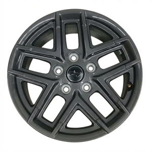 2024-2026 Jeep Wrangler Black 17x7.5 Double Spoke Charcoal Alloy Wheel (New OEM)