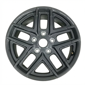 2024-2026 Jeep Wrangler Black 17x7.5 Double Spoke Charcoal Alloy Wheel (New OEM)