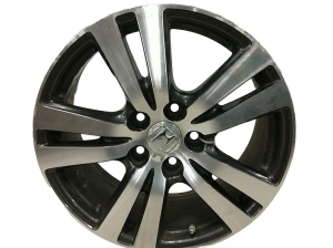 2017-2020 Honda Ridgeline Gray 18-Inch 5-Double-Spoke Machined Charcoal Alloy Wheel (Used OEM)