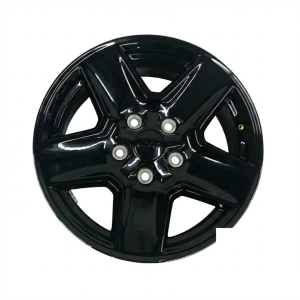 2021 Jeep Gladiator Black 17x7.5 5-Spoke Painted Black Aluminum Wheel (Used OEM)