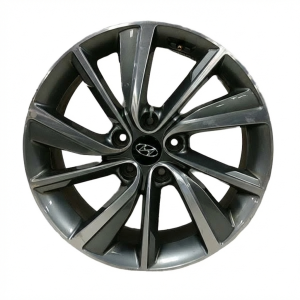 2019-2020 Hyundai Santa Fe 18x7.5 Machined Charcoal Alloy Wheel (Used OEM)