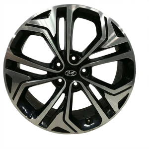 2019-2020 Hyundai Santa Fe 19x7.5 Black Machined Alloy Wheel (Used OEM)