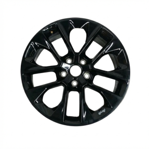 2020-2025 Jeep Wrangler Black 20x8 5 V-Spoke Painted Alloy Wheel (New OEM)