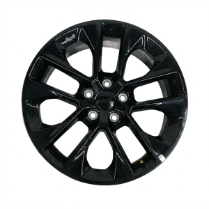 2020-2025 Jeep Wrangler Black 20x8 5 V-Spoke Painted Alloy Wheel (New OEM)