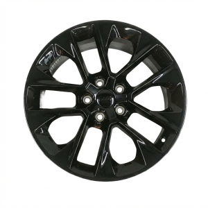 2020-2025 Jeep Wrangler Black 20x8 5 V-Spoke Painted Alloy Wheel (New OEM)