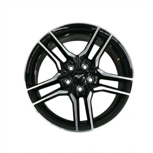 2018-2023 Ford Mustang Black 18x8 10-Spoke Machined Black Alloy Wheel (New OEM)