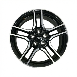 2018-2023 Ford Mustang Black 18x8 10-Spoke Machined Black Alloy Wheel (New OEM)