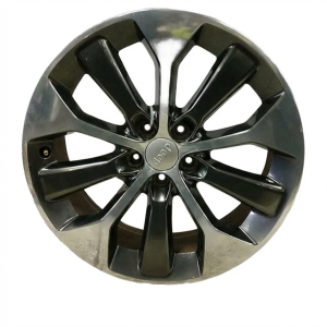2019-2022 Jeep Cherokee Black 19x7.5 5-Spoke Polished Hyper Black Alloy Wheel (Used OEM)