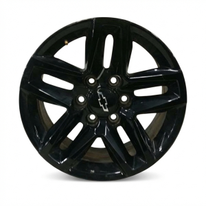 2019-2025 Chevrolet Silverado 1500 Black 18x8.5 5-Spoke Black Alloy Wheel (Used OEM)