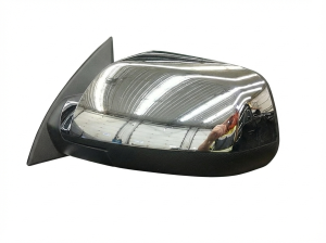 2011-2013 Chevrolet Equinox Chrome Power Heated Door/Side View Mirror with Spotter Mirror - Left (Driver) (Used OEM)