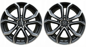 2020-2022 Honda CR-V Black 19x7.5 5-Spoke Machined Charcoal Alloy Wheel (Used OEM)