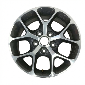 2024-2026 Jeep Wrangler Black 17x7.5 Y-Spoke Machined Charcoal Alloy Wheel (New OEM)